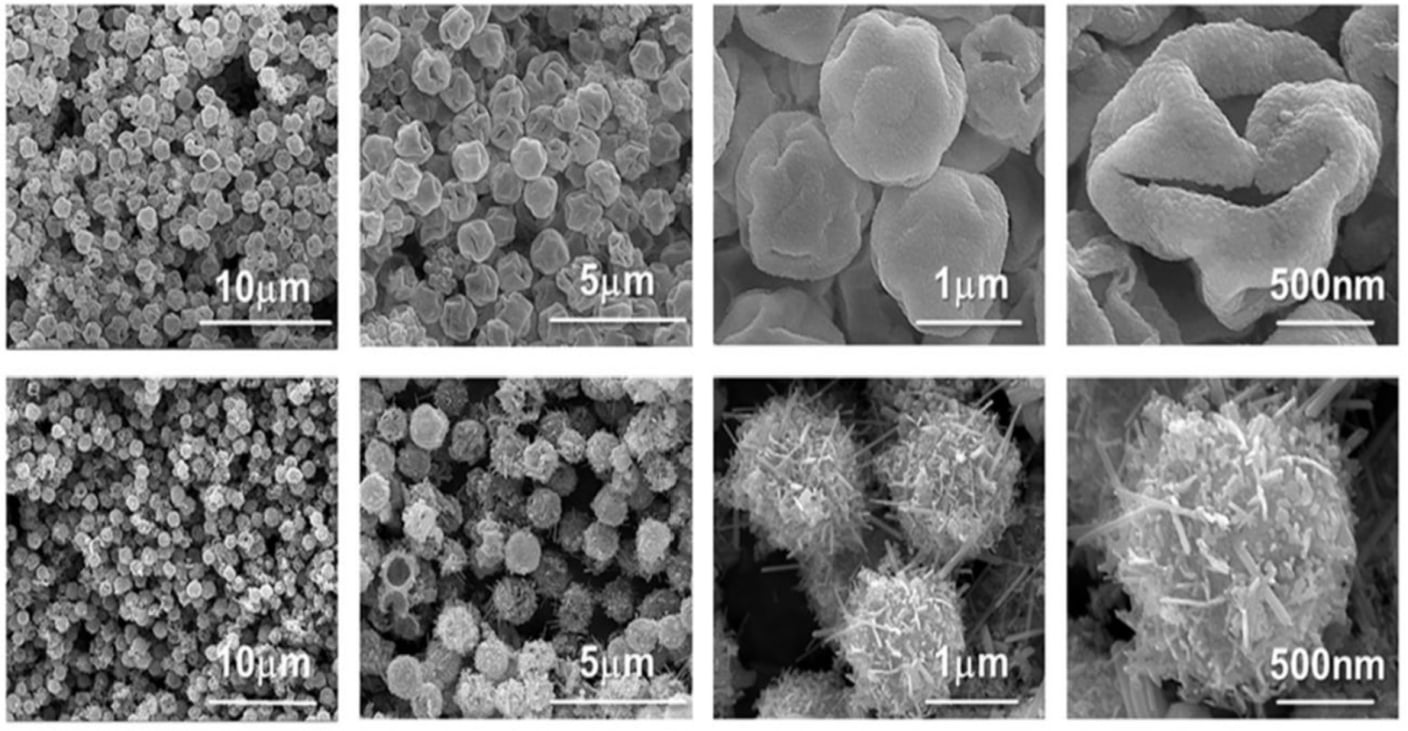 İçi boş tek tip metal oksit partikülleri (HUMOP)